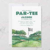 Doe mee met ons voor een Par-T-shirt golfverjaarda Kaart (Voorkant)