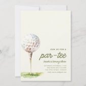 Doe mee met ons voor een Par-T-shirt golfverjaarda Kaart (Voorkant)