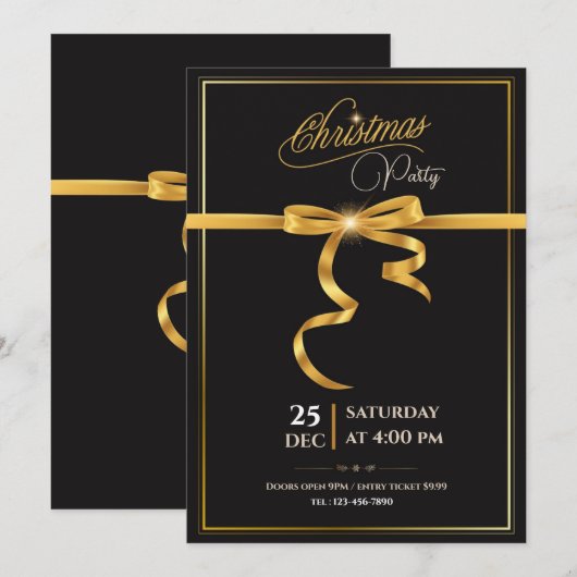 Doe mee met ons voor een vrolijk kerstfeest kaart (Voorkant / Achterkant)