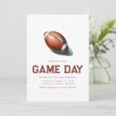 Doe mee met ons voor Game Day Football Party Kaart (Staand voorkant)