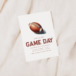 Doe mee met ons voor Game Day Football Party Kaart