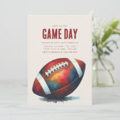 Doe mee met ons voor Game Day Football Party Kaart (Staand voorkant)