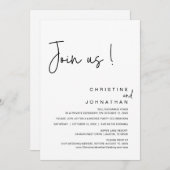 Doe mee met ons, Wedding Elopement Dinner, Party,  Kaart (Voorkant / Achterkant)