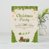 Doe mee met onze uitnodiging voor een feestelijke  (Staand voorkant)