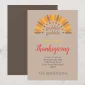 Doe mee met onze uitnodiging voor het Thanksgiving (Voorkant / Achterkant)