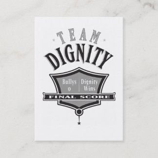 Doe mee met Team Dignity - Geen pesten Zakelijke K Visitekaartje