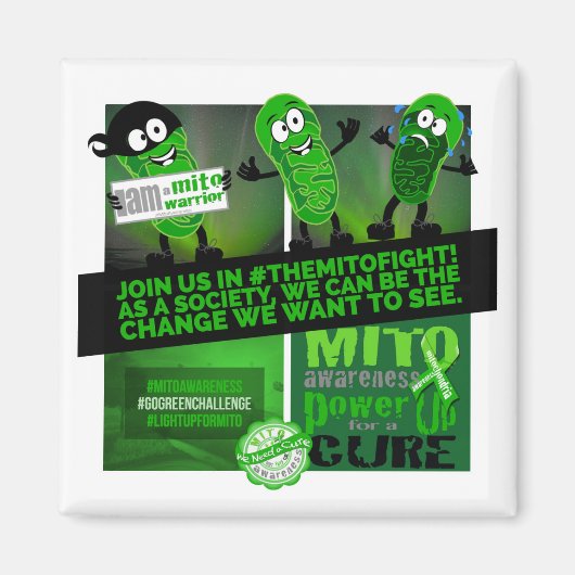 Doe mee met #TheMitoFight Magneet (Voorkant)