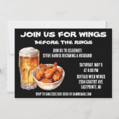 Doe mee met Wings Before the Rings! Jonggezellenfe Kaart (Voorkant)