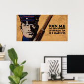 Doe mee met Zee US Marines Poster (Thuiskantoor)