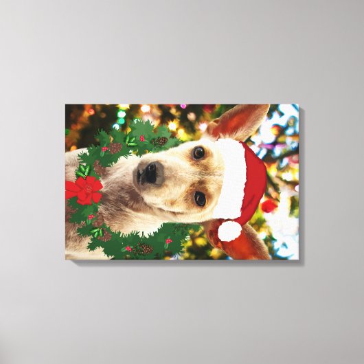 Doe mee naar de Puppy Canvas Afdruk (Voorkant)