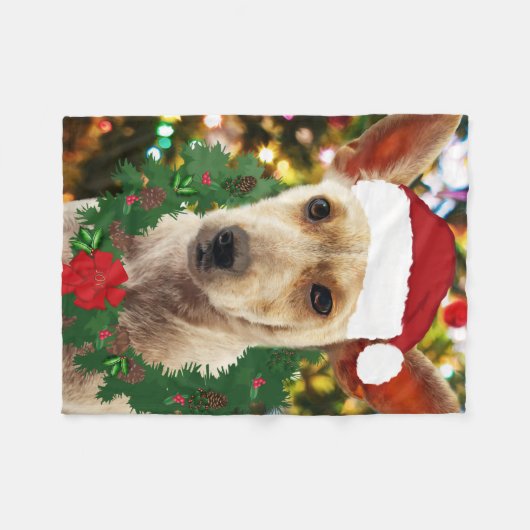 Doe mee naar de Puppy Fleece Deken (Voorkant (Horizontaal))