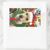 Doe mee naar de Puppy Rechthoekige Sticker (Tas)