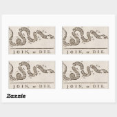 Doe mee of Die Flag Rechthoekige Sticker (Vel)