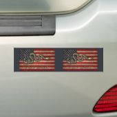 Doe mee, of die - vlag bumpersticker (Op auto)
