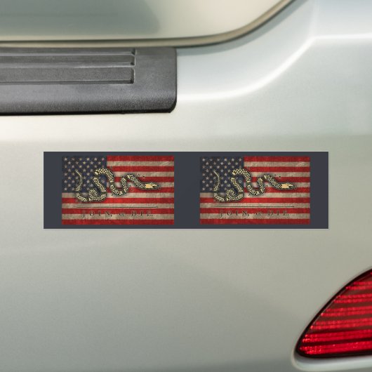 Doe mee, of die - vlag bumpersticker (Op auto)