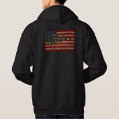Doe mee, of die - vlag hoodie (Achterkant)