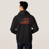 Doe mee, of die - vlag hoodie (Achterkant volledig)