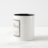 Doe mee of die vlag Original Tweekleurige Koffiemok (Center)