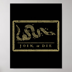 Doe mee of sterf Amerikaanse Geschiedenis T-shirt Poster