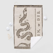 Doe mee of sterf ratelslang: Cartoon Benjamin Fran Golfhanddoek (Insitu)