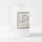 Doe mee of sterf ratelslang: Cartoon Benjamin Fran Matglas Bierpul (Voorkant links)