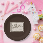 Doe mee of sterf ratelslang: Cartoon Benjamin Fran Papieren Bordje (Feest)