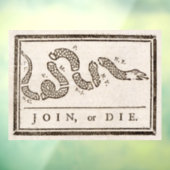 Doe mee of sterf ratelslang: Cartoon Benjamin Fran Raamsticker (Vel 3)