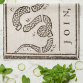 Doe mee of sterf ratelslang: Cartoon Benjamin Fran Theedoek (Gevouwen)