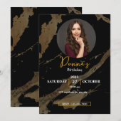 Doe mee om de verjaardag te vieren [voeg foto's to kaart (Voorkant / Achterkant)