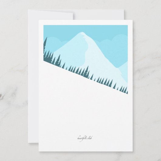 Doe mee op de Slopes Party uitnodiging (Achterkant)