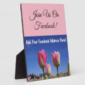 Doe mee op Facebook! Tegenplak Adres toevoegen Fotoplaat (Zijkant)