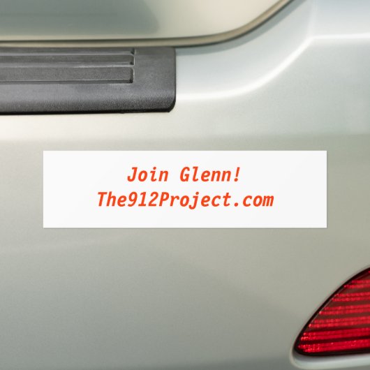Doe mee!The912Project.com Bumpersticker (Op auto)