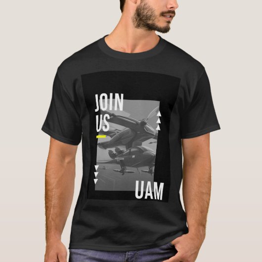 Doe mee UAM voor Air Taxi AAM VTOL EVTOL T-shirt (Voorkant)