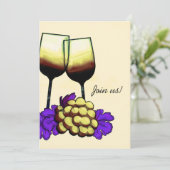 Doe mee! Uitnodiging wijnpartij (Staand voorkant)