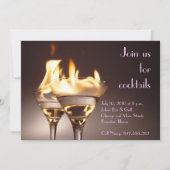 "Doe mee voor cocktails"-uitnodiging Kaart (Voorkant)