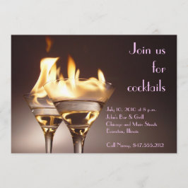 "Doe mee voor cocktails"-uitnodiging Kaart