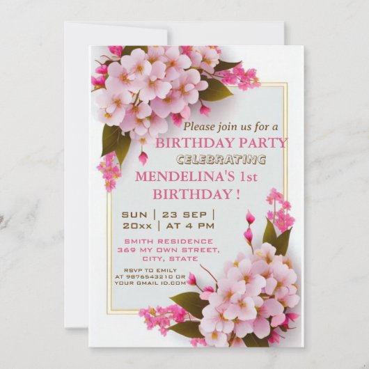 Doe mee voor een Birthday Bash Celebration! Kaart (Voorkant)