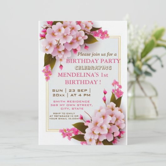 Doe mee voor een Birthday Bash Celebration! Kaart (Staand voorkant)