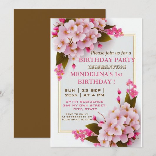 Doe mee voor een Birthday Bash Celebration! Kaart (Voorkant / Achterkant)