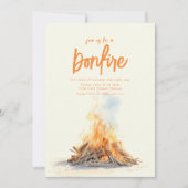 Doe mee voor een Bonfire Beach Party Invite Kaart (Voorkant)