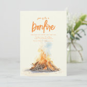 Doe mee voor een Bonfire Beach Party Invite Kaart (Staand voorkant)