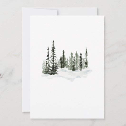 Doe mee voor een doop, het is koud buiten Uitnodig Kaart (Achterkant)