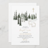 Doe mee voor een doop, het is koud buiten Uitnodig Kaart (Voorkant / Achterkant)