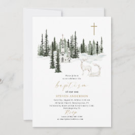 Doe mee voor een doop, het is koud buiten Uitnodig Kaart