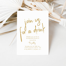 Doe mee voor een Drink feestuitnodiging Kaart