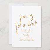 Doe mee voor een Drink feestuitnodiging Kaart (Voorkant)