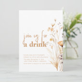 Doe mee voor een Drink Herfst Party Invite Kaart (Staand voorkant)