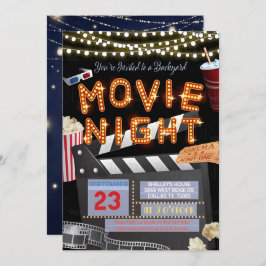 Doe mee voor een filmavond verjaardagsviering kaart