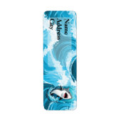 Doe mee voor een haaienbeet etiket (Voorkant)