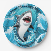 Doe mee voor een haaienbeet papieren bordje (Voorkant)